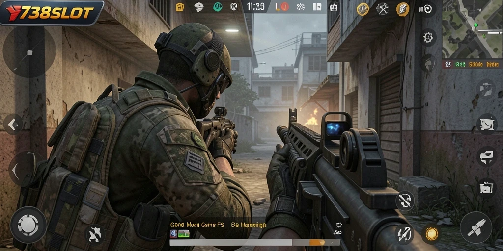 Tampilan gameplay seru dan menegangkan di 738SLOT.
