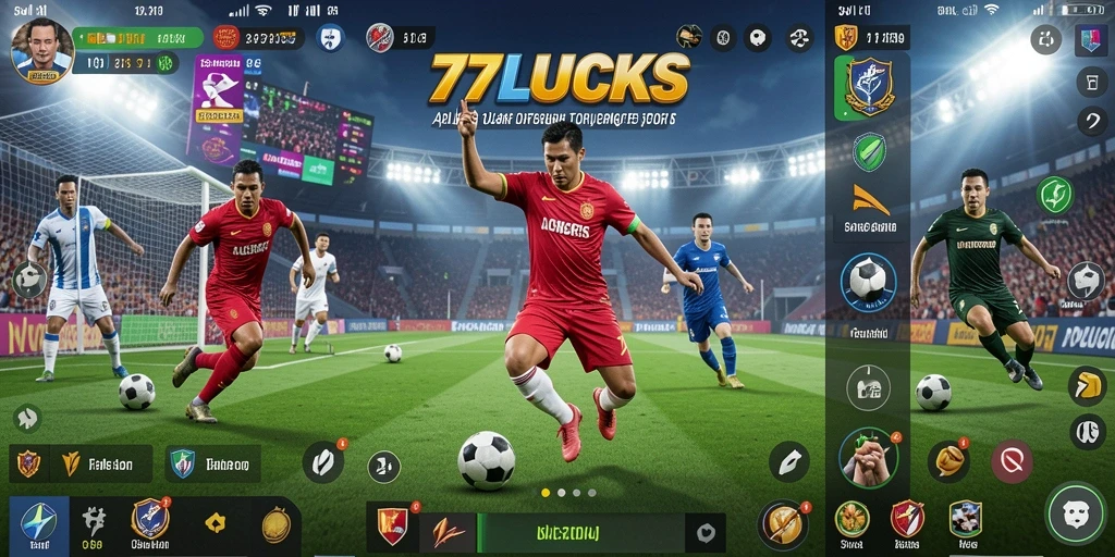 Tampilan gameplay 77LUCKS yang seru dan interaktif.