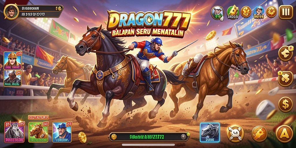Gameplay balapan yang mendebarkan di DRAGON777.