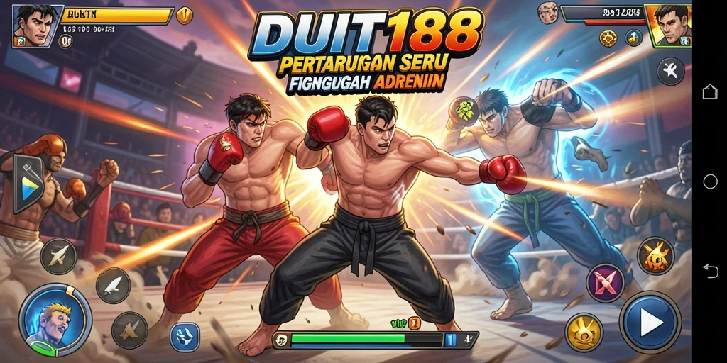Tampilan gameplay seru dalam DUIT188 dengan pertarungan sengit.