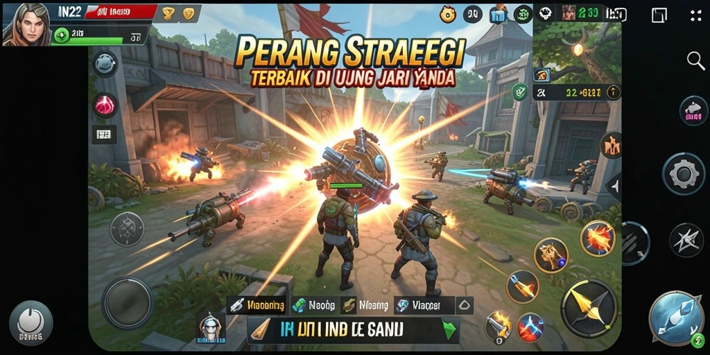 Gameplay strategi yang seru dan mendebarkan di IN22.