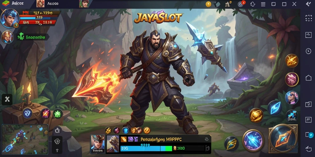Screenshot gameplay JAYASLOT menampilkan aksi seru dalam petualangan MMORPG.