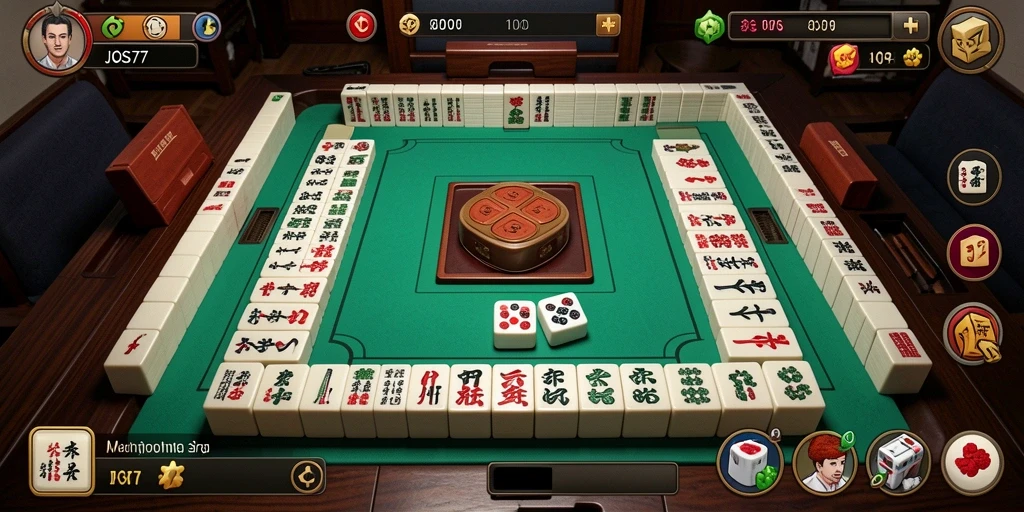 Tampilan permainan Mahjong yang menarik dan penuh tantangan.