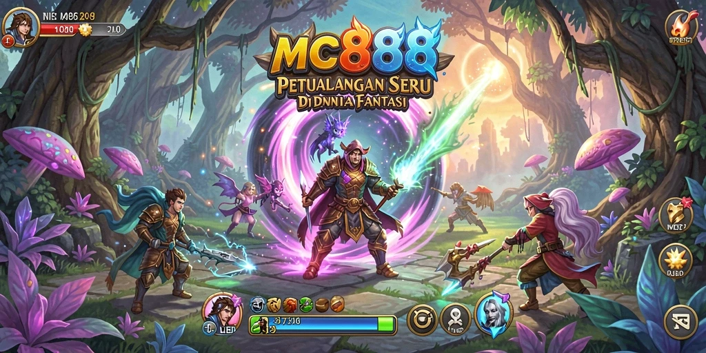 Tampilan gameplay seru dan menantang di MC888.