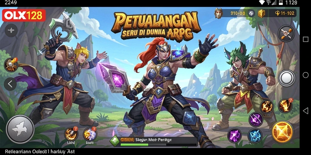 Tampilan gameplay OLX128 dengan aksi seru dan grafis yang memukau.