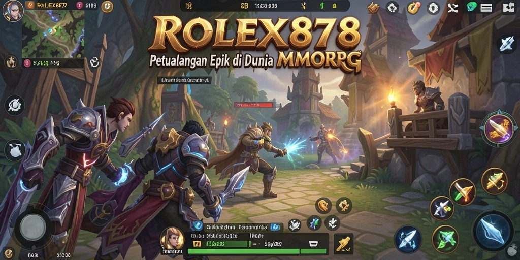 Tampilan gameplay menarik di dunia fantasi MMORPG.
