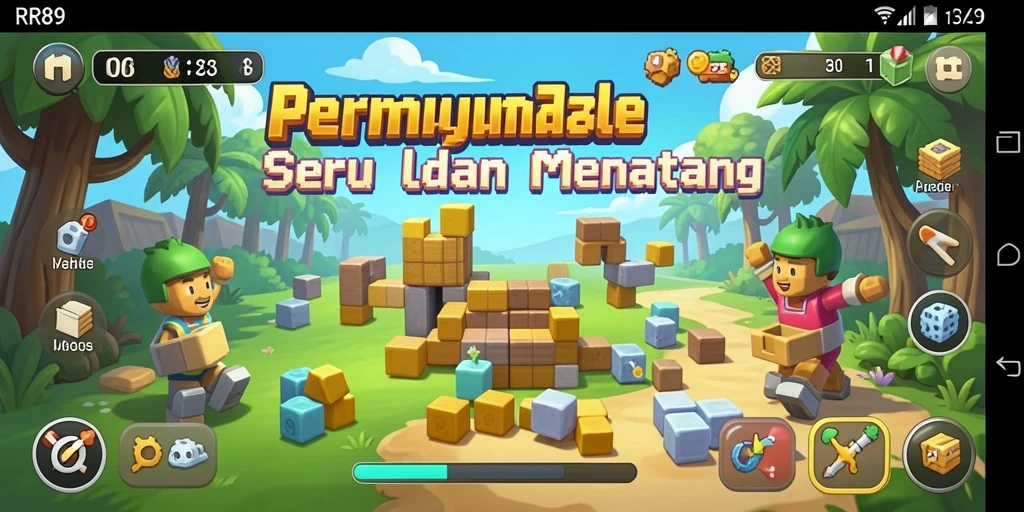Cuplikan gameplay RR89 yang menampilkan tingkat kesulitan puzzle.