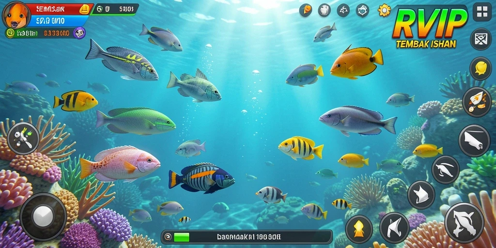 Tampilan menarik dari gameplay Tembak Ikan yang seru.