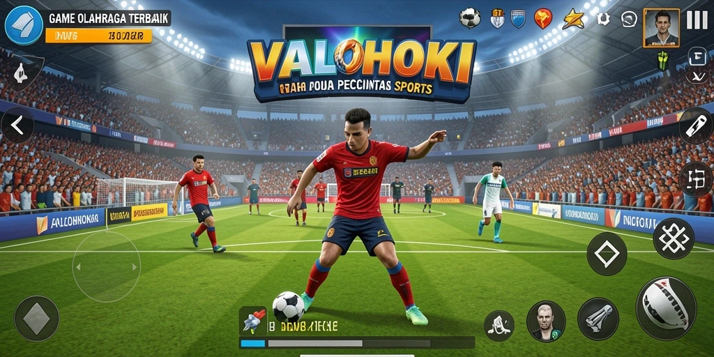 Tangkapan layar dari gameplay seru VALOHOKI yang penuh aksi olahraga.