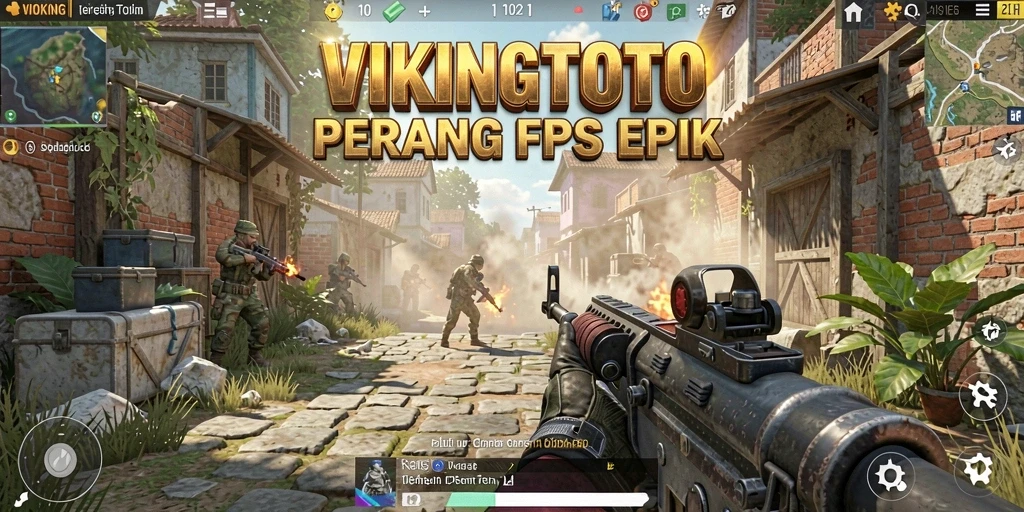 Gameplay seru dan intens dalam VIKINGTOTO, penuh aksi FPS.